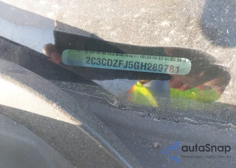 2016 Dodge Challenger R/T Scat Pack z USA, uszkodzony, nr VIN 2C3CDZFJ5GH289781